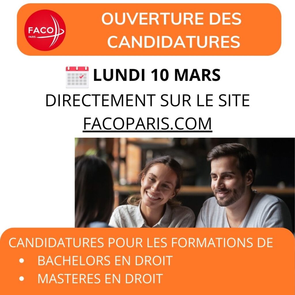 OUVERTURE CANDIDATURES FACO