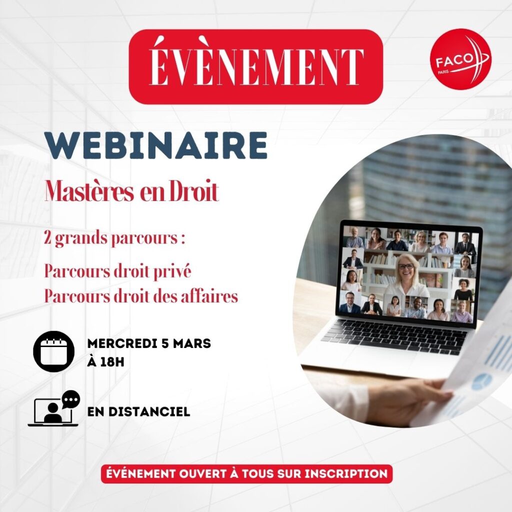 webinaire masteres en droit faco