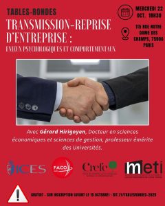 tables ronde transmission d'entreprise FACO